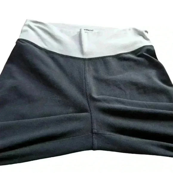Patagonia Calma Capris Women's L Black White Foldover Waistband Cropped Active - Picture 8 of 14